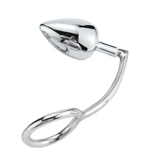 Steel DiscreetChoice Ring Hook with Cock Anal Set 4663 Stainless 0118